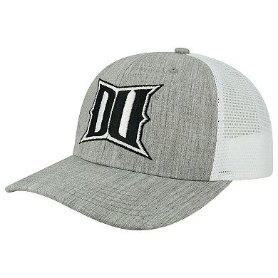 Men's Heather Gray/White Drexel Dragons The Champ Trucker Snapback Hat