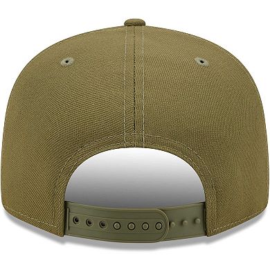 Men's New Era Olive Cleveland Browns Color Pack 9FIFTY Snapback Hat