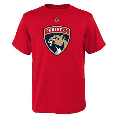Youth Matthew Tkachuk Red Florida Panthers Player Name & Number T-Shirt
