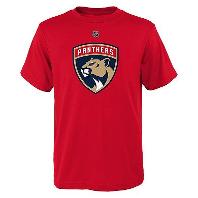 Youth Matthew Tkachuk Red Florida Panthers Name & Number Player T-Shirt