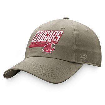 Men's Top of the World Khaki Washington State Cougars Slice Adjustable Hat