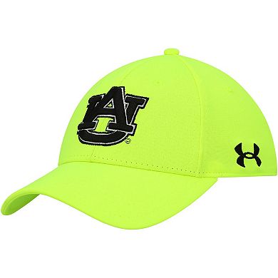 Men's Under Armour Neon Yellow Auburn Tigers Signal Call Performance Flex Hat