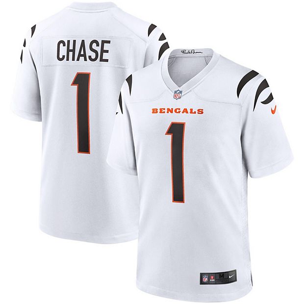Men's Nike Ja'Marr Chase White Cincinnati Bengals Game Jersey