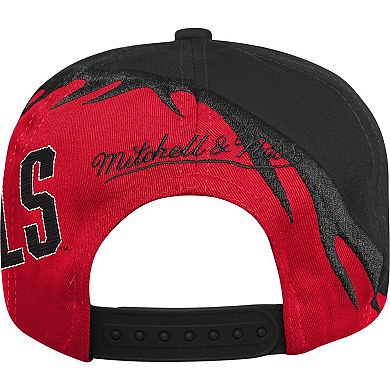 Youth Mitchell & Ness Scarlet/Black UNLV Rebels Spiral Snapback Hat
