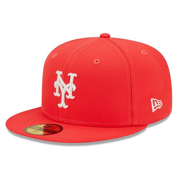 New Era Red Boston Red Sox Lava Highlighter Logo 59FIFTY Fitted Hat