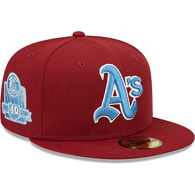 Men's New Era Cardinal Oakland Athletics 40th Anniversary Air