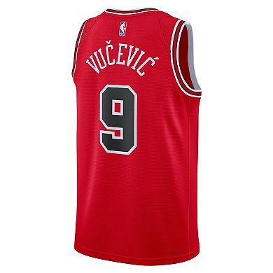 Unisex Nike Nikola Vucevic Red Chicago Bulls 2022/23 Swingman Jersey - Icon Edition