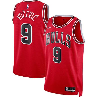 Unisex Nike Nikola Vucevic Red Chicago Bulls 2022/23 Swingman Jersey - Icon Edition