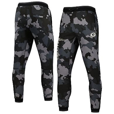 Unisex The Wild Collective Black Green Bay Packers Camo Jogger Pants