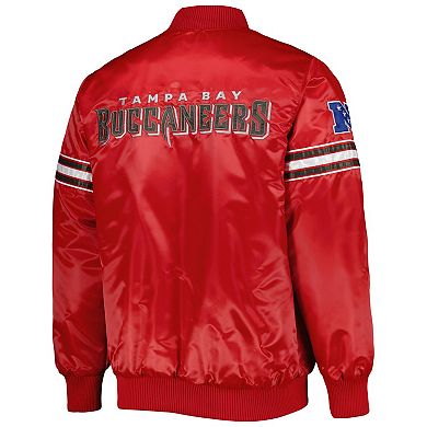 Men's Starter Red Tampa Bay Buccaneers The Pick and Roll Full-Snap Jacket