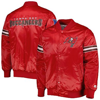Men's Starter Red Tampa Bay Buccaneers The Pick and Roll Full-Snap Jacket
