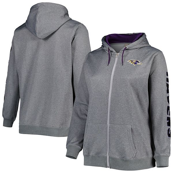 Women's Baltimore Ravens Fanatics Branded Heather Charcoal Plus