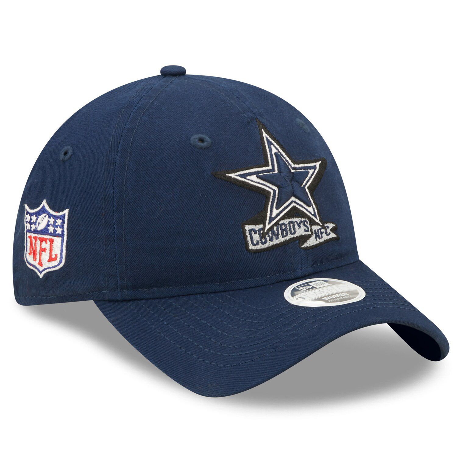 Dallas Cowboys New Era 2022 Sideline Cuffed Pom Knit Hat - Navy