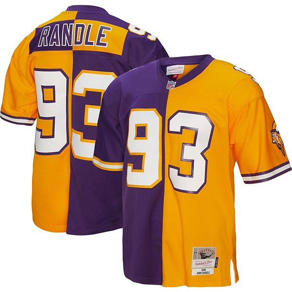 John Randle Minnesota Vikings Men's Purple Pro Line Any Name & Number Logo  Long Sleeve T