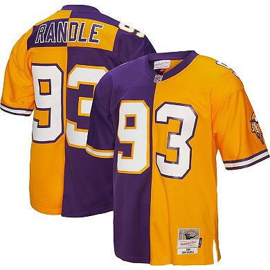 Men's Mitchell & Ness John Randle Purple/Gold Minnesota Vikings 1998 Split Legacy Replica Jersey