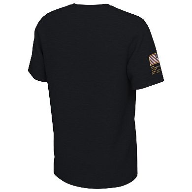 Men's Nike Black Iowa Hawkeyes Veterans Camo T-Shirt