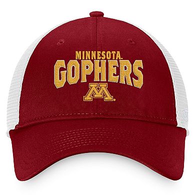 Men's Top of the World Maroon/White Minnesota Golden Gophers Breakout Trucker Snapback Hat