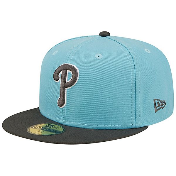 Men's New Era Light Blue/Charcoal Philadelphia Phillies Two-Tone Color Pack  59FIFTY Fitted Hat