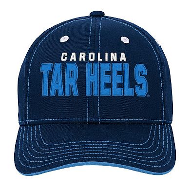 Youth Navy North Carolina Tar Heels Old School Slouch Adjustable Hat