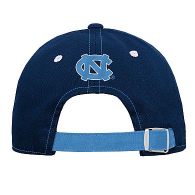 Youth Navy North Carolina Tar Heels Old School Slouch Adjustable Hat