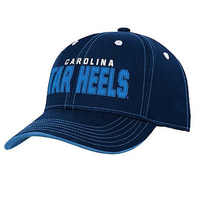 Youth Navy North Carolina Tar Heels Old School Slouch Adjustable Hat