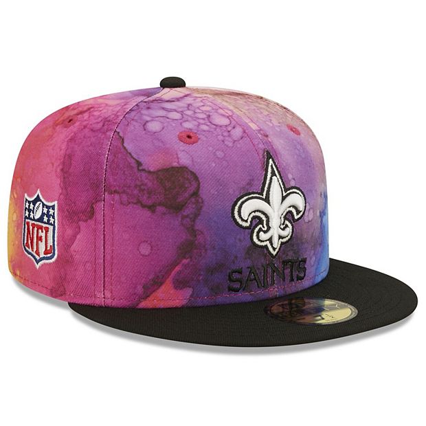 Men's New Era Pink/Black New Orleans Saints 2022 NFL Crucial Catch 59FIFTY Fitted  Hat