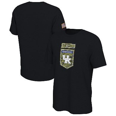 Men's Nike Black Kentucky Wildcats Veterans Camo T-Shirt