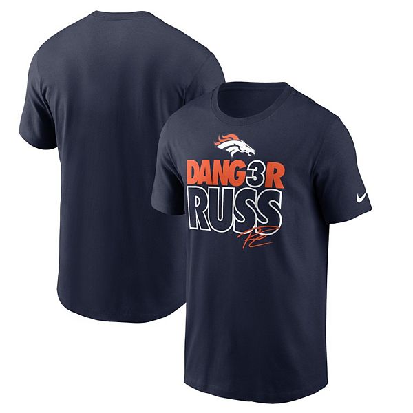 Men's Nike Russell Wilson Navy Denver Broncos Player Graphic T-Shirt