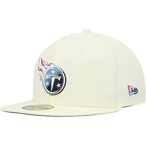 Tennessee Titans New Era Chrome Collection 39THIRTY Flex Hat - Cream