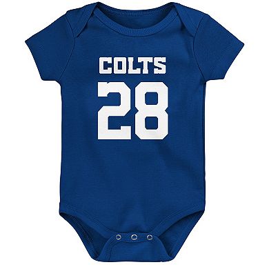 Infant Jonathan Taylor Royal Indianapolis Colts Mainliner Player Name & Number Bodysuit