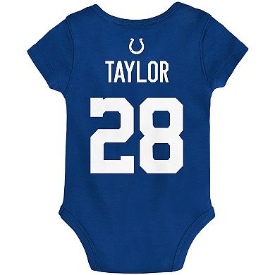 Infant Jonathan Taylor Royal Indianapolis Colts Mainliner Player Name & Number Bodysuit