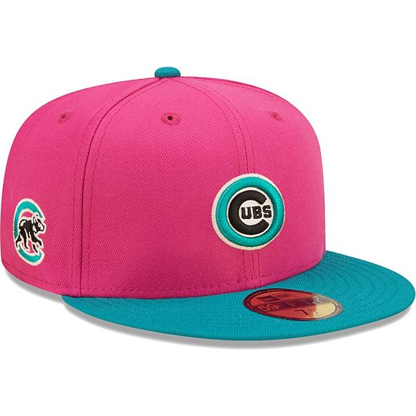 New Era Men's New Era Pink/Green Chicago Cubs Cooperstown Collection  Passion Forest 59FIFTY Fitted Hat