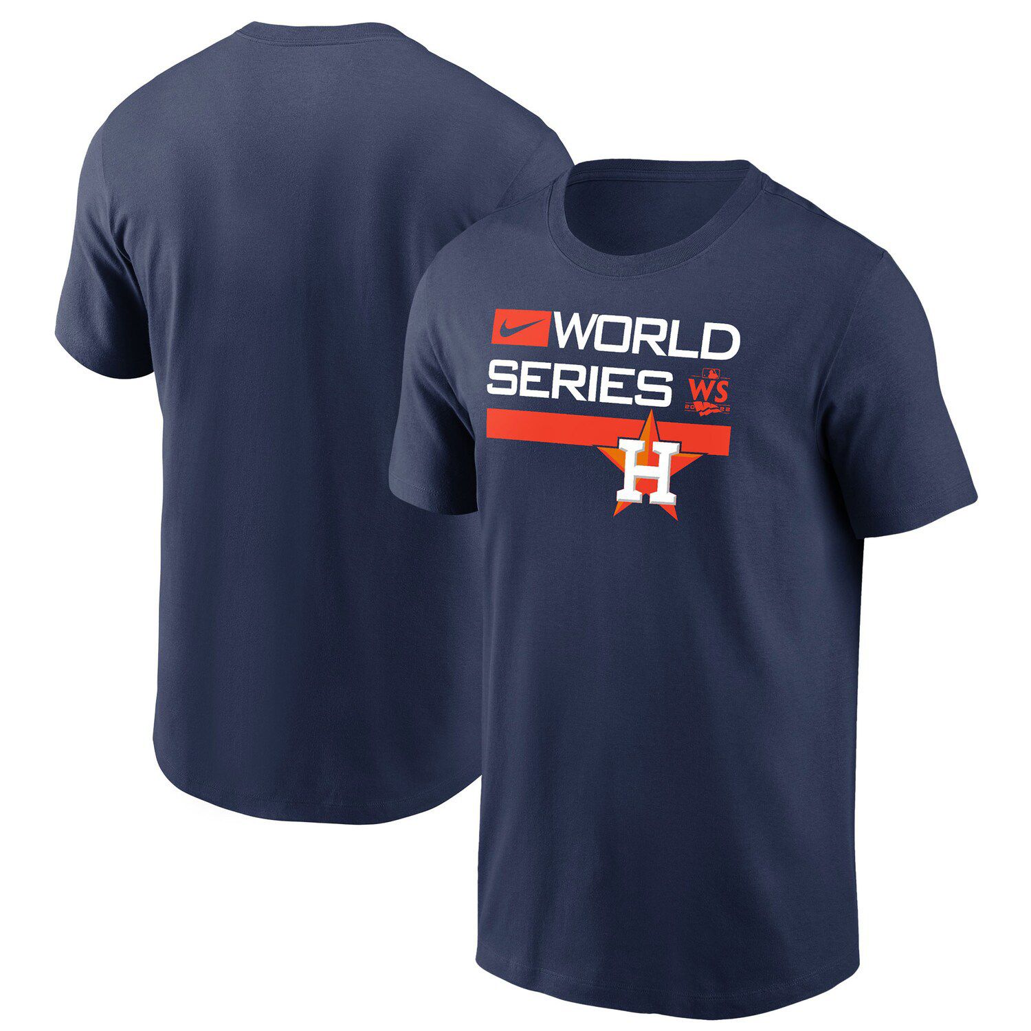 Houston Astros Shirt Mens 2XL Blue Orange Baseball MLB Hustle Town World  Series