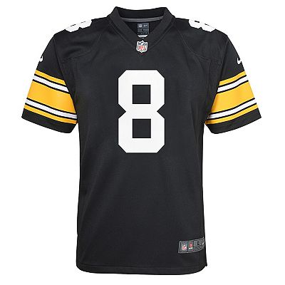 Youth Nike Kenny Pickett Black Pittsburgh Steelers Game Jersey