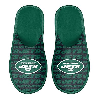 Men's FOCO New York Jets Scuff Logo Slide Slippers
