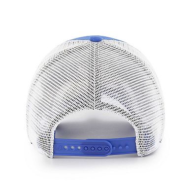 Men's '47 Royal/White Los Angeles Rams Highline Clean Up Trucker Snapback Hat