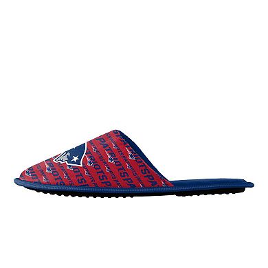 Men's FOCO New England Patriots Scuff Logo Slide Slippers