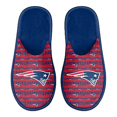 Men's FOCO New England Patriots Scuff Logo Slide Slippers