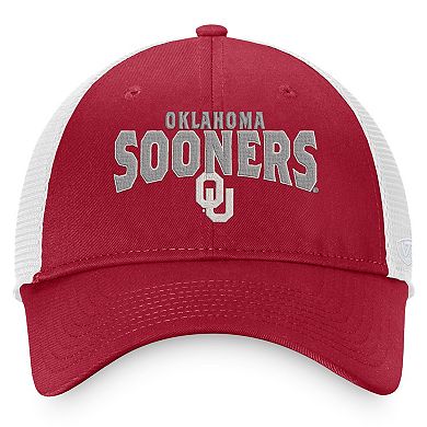 Men's Top of the World Crimson/White Oklahoma Sooners Breakout Trucker ...