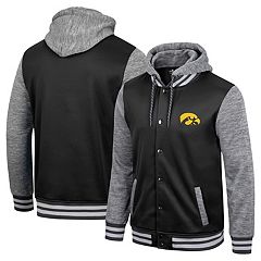 Colosseum Men's Colosseum Red/Charcoal Louisville Cardinals Course  Herringbone Full-Zip Hoodie