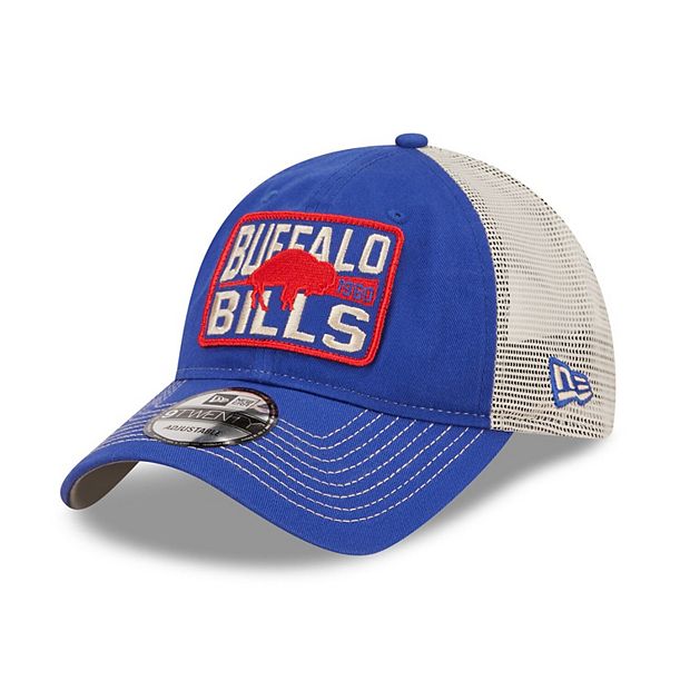 New Era Buffalo Bills 39thirty Blue Black Mesh Fitted Trucker Hat