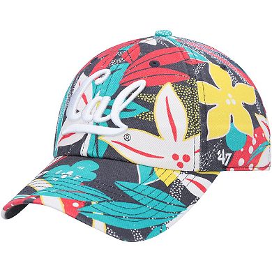 Women's '47 Charcoal Cal Bears Plumeria Clean Up Adjustable Hat