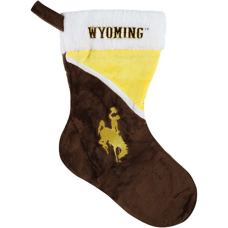 FOCO Wyoming Cowboys Team Colorblock Stocking, Multicolor