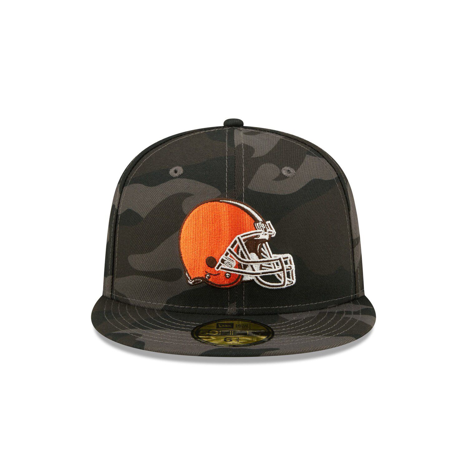 Men's New Era Black Cleveland Browns Camo 59FIFTY Fitted Hat