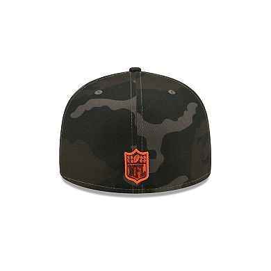 Men's New Era Black Cleveland Browns Camo 59FIFTY Fitted Hat