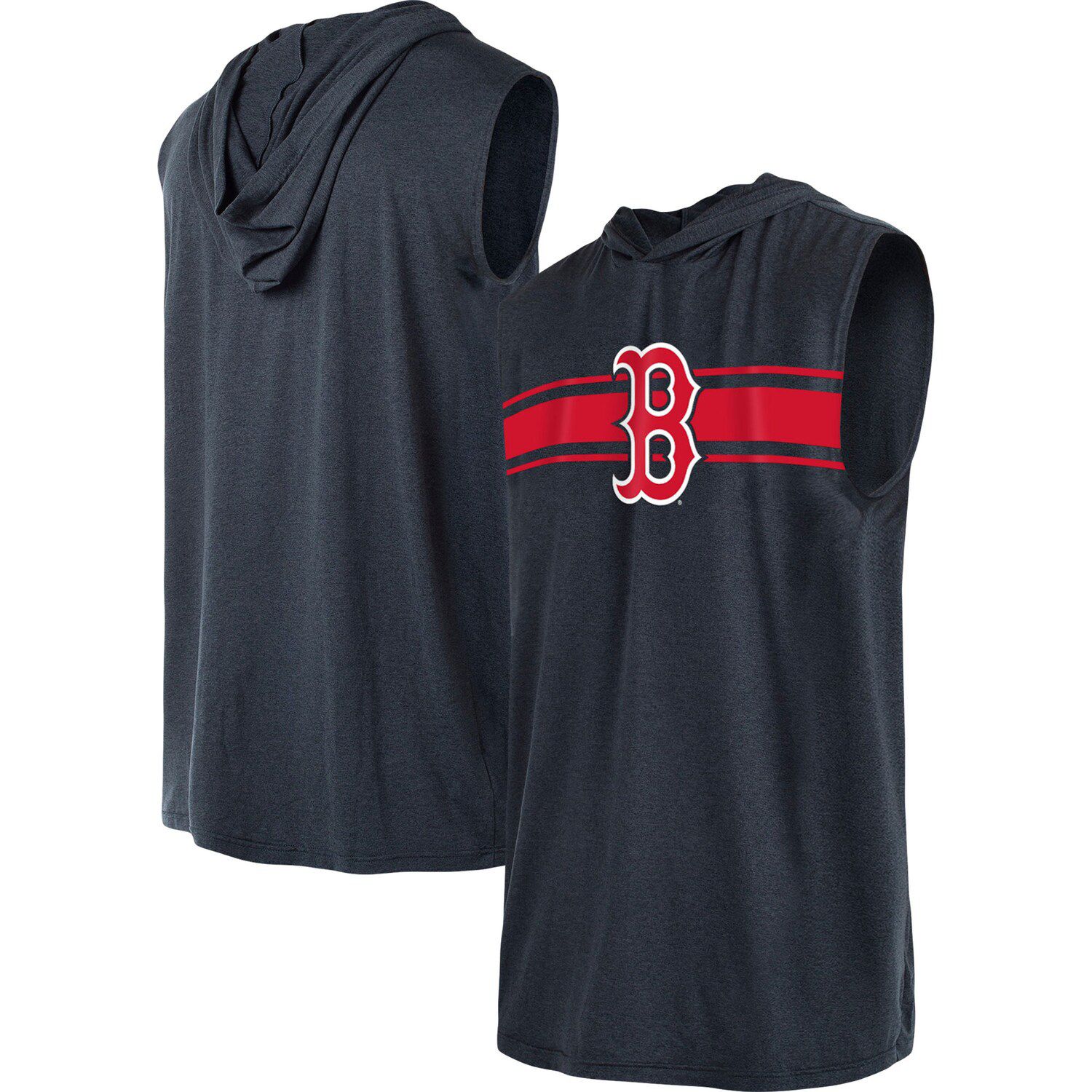 Nike Red Boston Red Sox Athletic Sleeveless Hooded T-shirt for Men