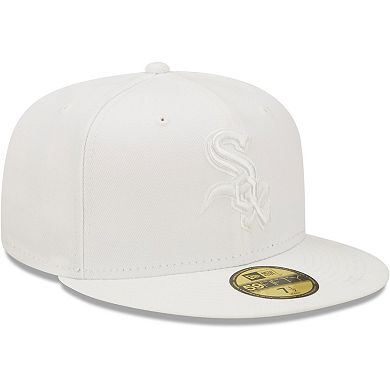 Men's New Era Chicago White Sox White on White 59FIFTY Fitted Hat