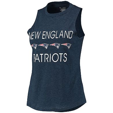 Women's Concepts Sport Navy/Red New England Patriots Plus Size Meter Tank Top and Pants Sleep Set