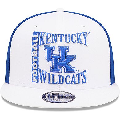 Men's New Era White/Blue Kentucky Wildcats Retro Sport 9FIFTY Snapback Hat