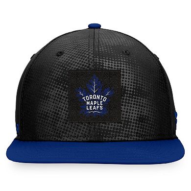 Men's Fanatics Branded Black/Blue Toronto Maple Leafs Authentic Pro Alternate Logo Snapback Hat